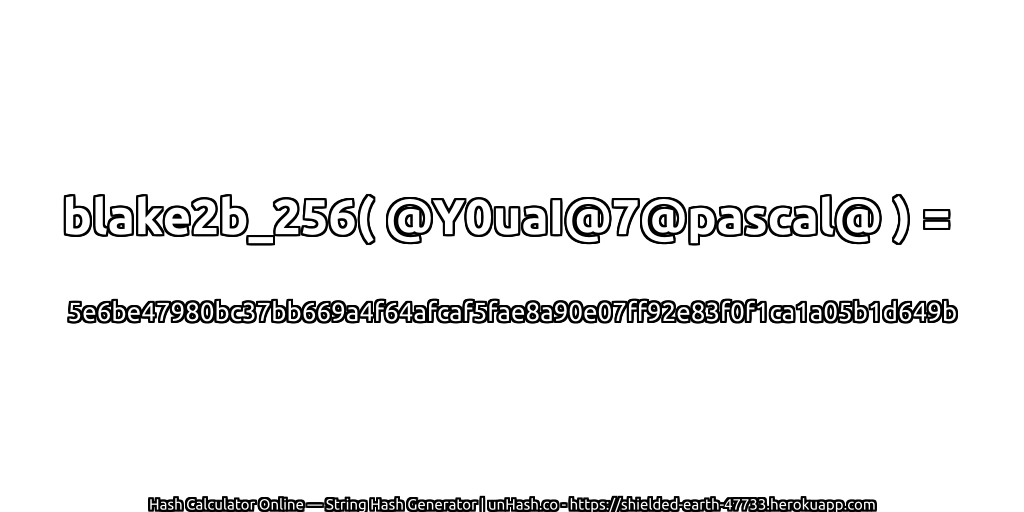 blake2b_256( @Y0uaI@7@pascal@ ) = 5e6be47980bc37bb669a4f64afcaf5fae8a90e07ff92e83f0f1ca1a05b1d649b | unHash.co