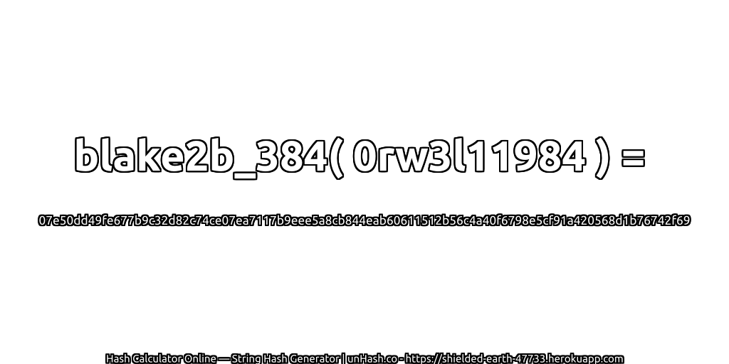 blake2b_384( 0rw3l11984 ) = 07e50dd49fe677b9c32d82c74ce07ea7117b9eee5a8cb844eab60611512b56c4a40f6798e5cf91a420568d1b76742f69 | unHash.co