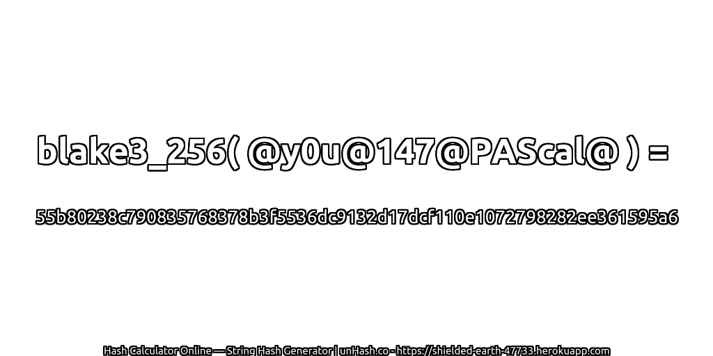 blake3_256( @y0u@147@PAScal@ ) = 55b80238c790835768378b3f5536dc9132d17dcf110e1072798282ee361595a6 | unHash.co
