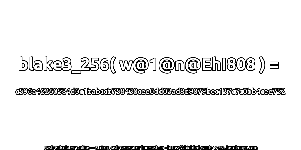 blake3_256( w@1@n@EhI808 ) = c596a46260584d0c1babccb758430cee0dd03ad8d9079bec137c7c0bb4cee752 | unHash.co