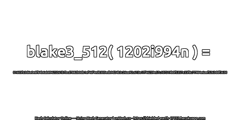 blake3_512( 1202i994n ) = 01603fa3d6e0e8f84b6ab89623261b7bcd7882b0db1ef46f4e0b305edb9d24b3c26aa92c615e17f46239e57c107319b0f5357e33f8c77984e6aef5263ddf3630 | unHash.co