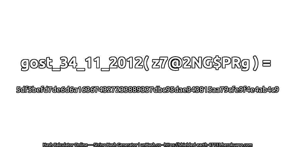 gost_34_11_2012( z7@2NG$PRg ) = 5df5befd7de6d6a163674327233889337dbc95dae343815aa79cfe9f4e4ab4c9 | unHash.co
