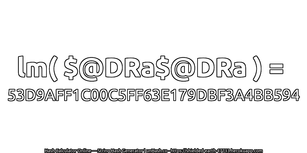 lm( $@DRa$@DRa ) = 53D9AFF1C00C5FF63E179DBF3A4BB594 | unHash.co