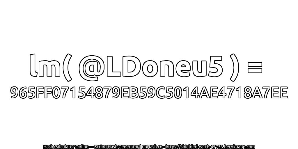 lm( @LDoneu5 ) = 965FF07154879EB59C5014AE4718A7EE | unHash.co