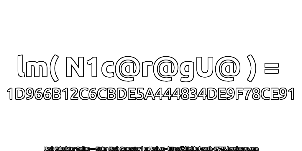 lm( N1c@r@gU@ ) = 1D966B12C6CBDE5A444834DE9F78CE91 | unHash.co