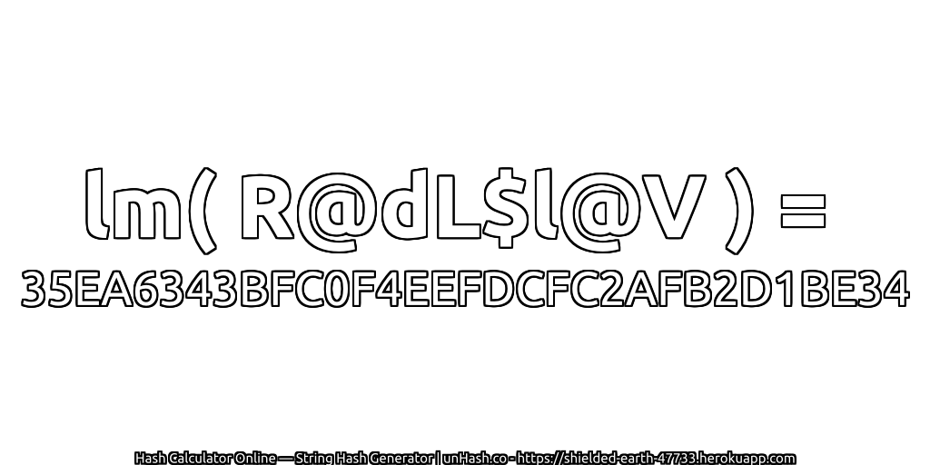 lm( R@dL$l@V ) = 35EA6343BFC0F4EEFDCFC2AFB2D1BE34 | unHash.co