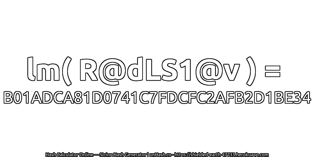 lm( R@dLS1@v ) = B01ADCA81D0741C7FDCFC2AFB2D1BE34 | unHash.co