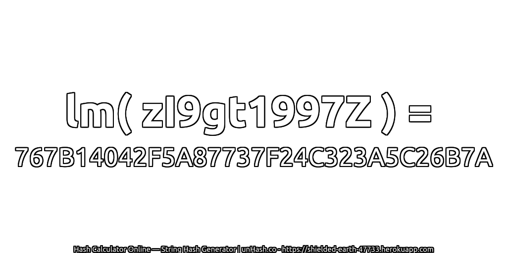 lm( zI9gt1997Z ) = 767B14042F5A87737F24C323A5C26B7A | unHash.co