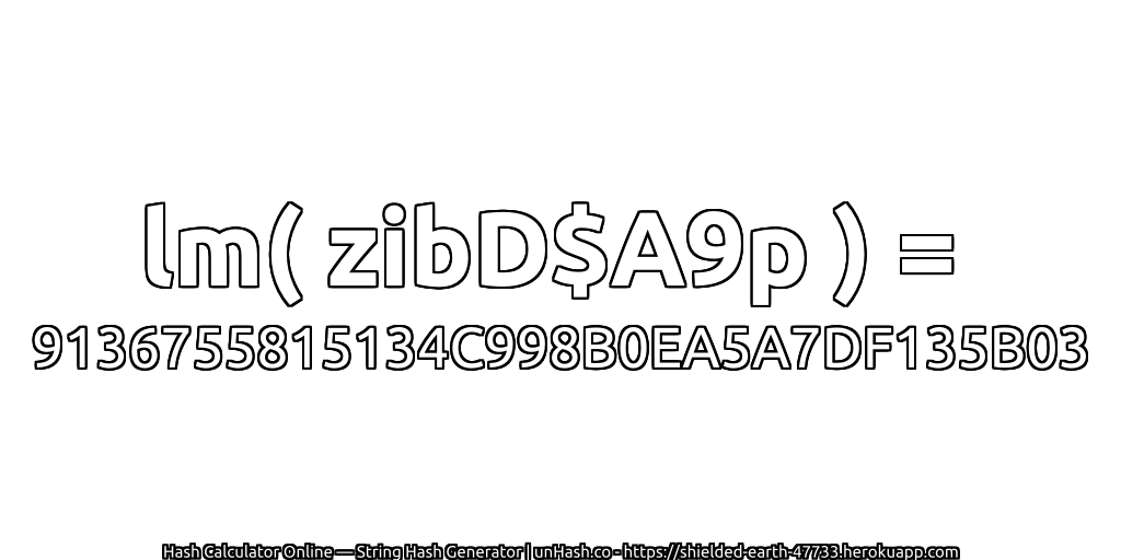 lm( zibD$A9p ) = 9136755815134C998B0EA5A7DF135B03 | unHash.co