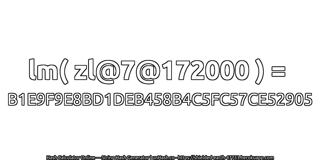 lm( zl@7@172000 ) = B1E9F9E8BD1DEB458B4C5FC57CE52905 | unHash.co