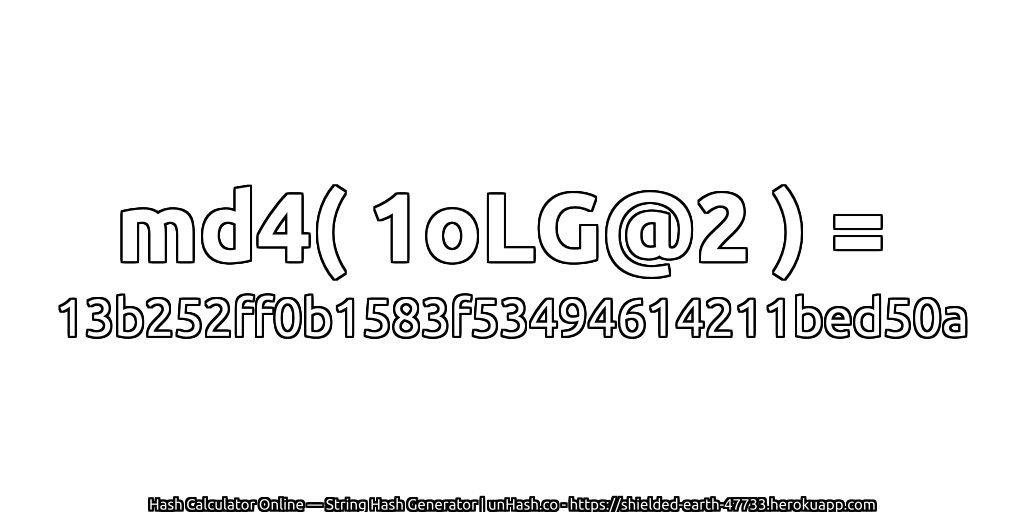 md4( 1oLG@2 ) = 13b252ff0b1583f53494614211bed50a | unHash.co
