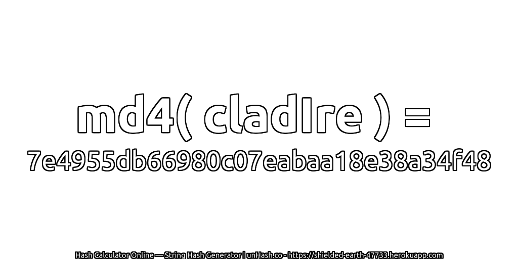 md4( cladIre ) = 7e4955db66980c07eabaa18e38a34f48 | unHash.co