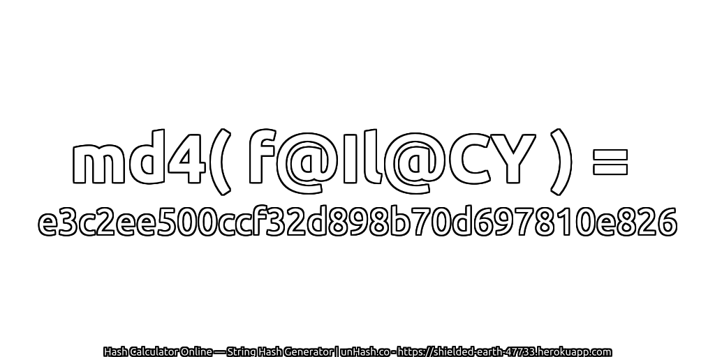 md4( f@Il@CY ) = e3c2ee500ccf32d898b70d697810e826 | unHash.co