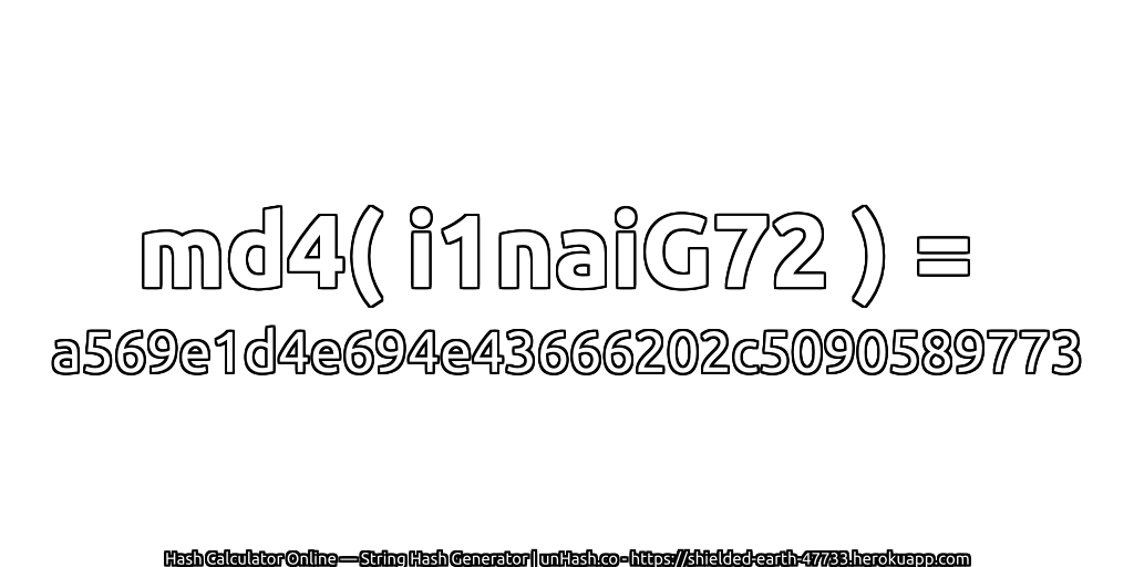 md4( i1naiG72 ) = a569e1d4e694e43666202c5090589773 | unHash.co