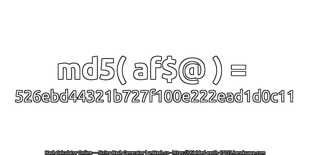 md5( af$@ ) = 526ebd44321b727f100e222ead1d0c11 | unHash.co