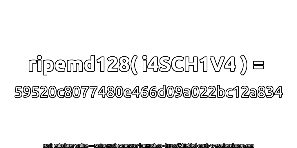 ripemd128( i4SCH1V4 ) = 59520c8077480e466d09a022bc12a834 | unHash.co