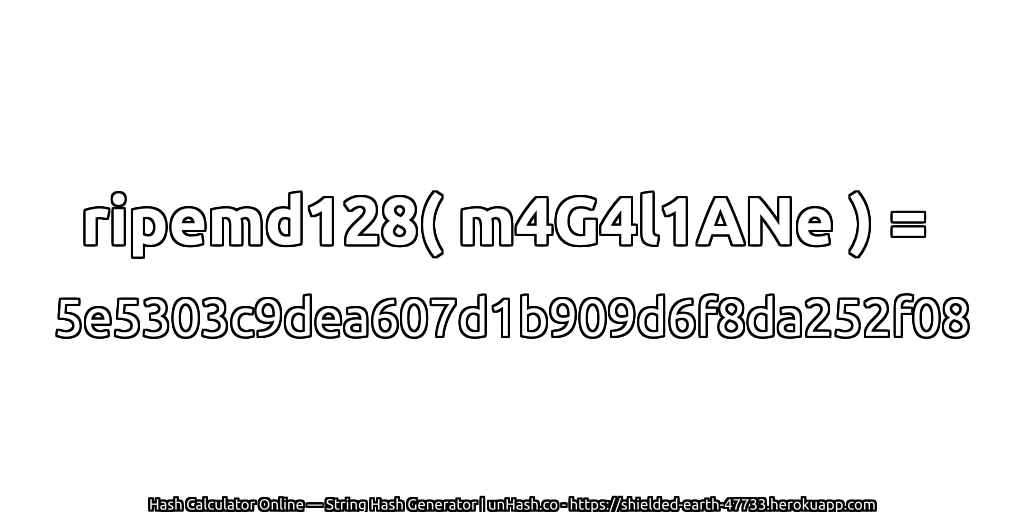ripemd128( m4G4l1ANe ) = 5e5303c9dea607d1b909d6f8da252f08 | unHash.co