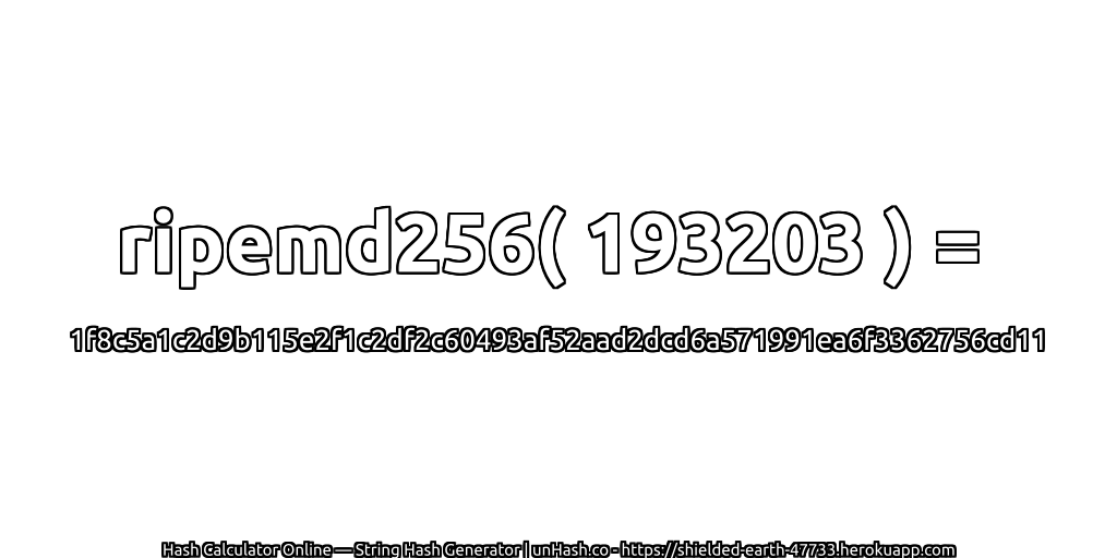 ripemd256( 193203 ) = 1f8c5a1c2d9b115e2f1c2df2c60493af52aad2dcd6a571991ea6f3362756cd11 | unHash.co