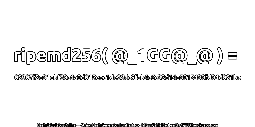 ripemd256( @_1GG@_@ ) = 02307f2e31ebf20c4a0d015eec1de28dc9fab4c6c33d14a5015430fd04d021bc | unHash.co