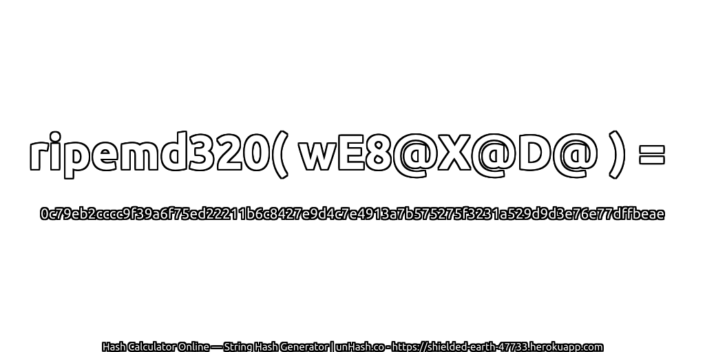 ripemd320( wE8@X@D@ ) = 0c79eb2cccc9f39a6f75ed22211b6c8427e9d4c7e4913a7b575275f3231a529d9d3e76e77dffbeae | unHash.co