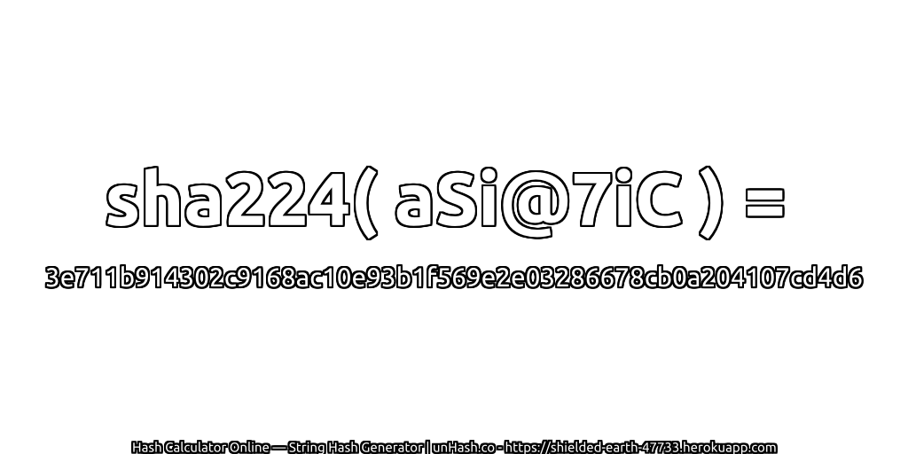 sha224( aSi@7iC ) = 3e711b914302c9168ac10e93b1f569e2e03286678cb0a204107cd4d6 | unHash.co
