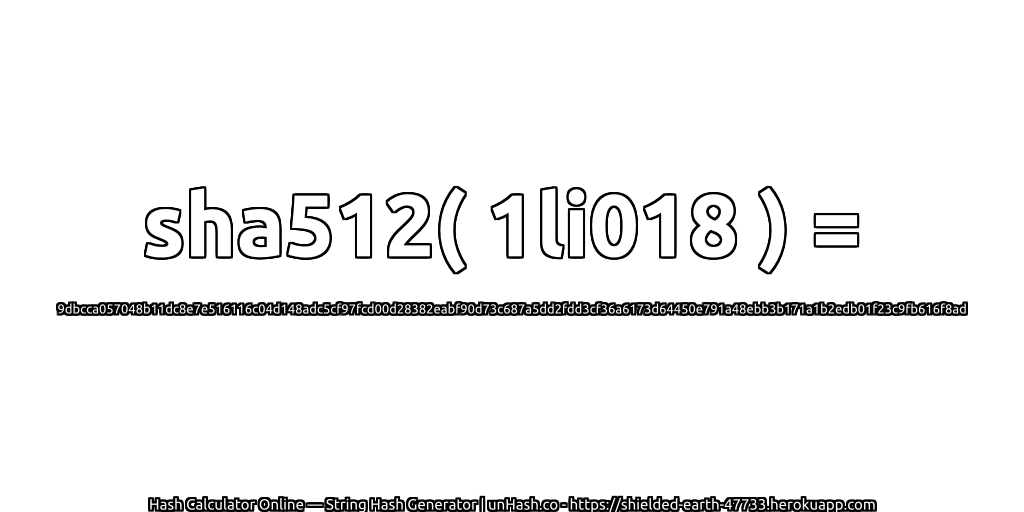 sha512( 1li018 ) = 9dbcca057048b11dc8e7e516116c04d148adc5cf97fcd00d28382eabf90d73c687a5dd2fdd3cf36a6173d64450e791a48ebb3b171a1b2edb01f23c9fb616f8ad | unHash.co
