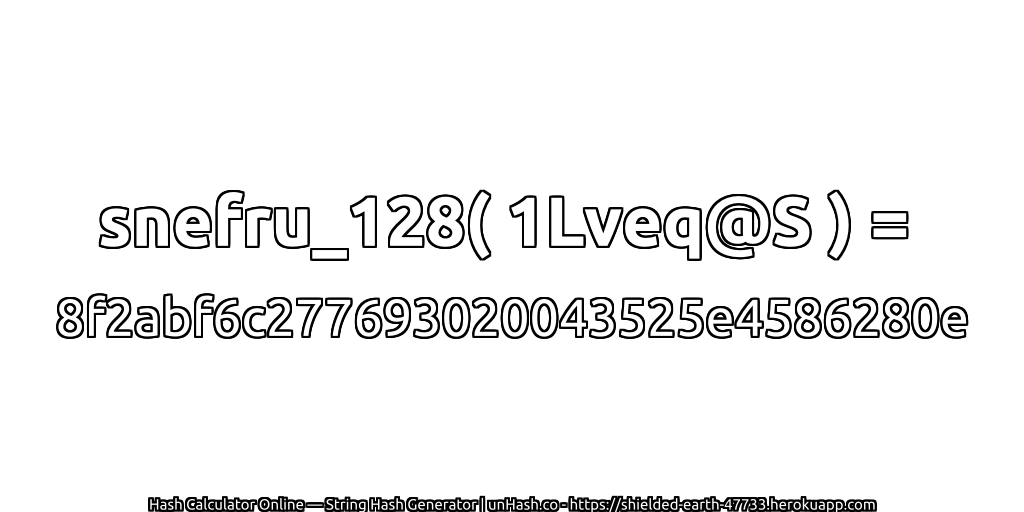 snefru_128( 1Lveq@S ) = 8f2abf6c277693020043525e4586280e | unHash.co