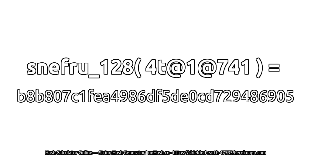 snefru_128( 4t@1@741 ) = b8b807c1fea4986df5de0cd729486905 | unHash.co