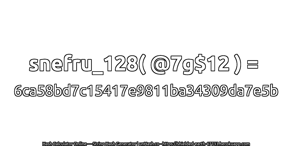 snefru_128( @7g$12 ) = 6ca58bd7c15417e9811ba34309da7e5b | unHash.co