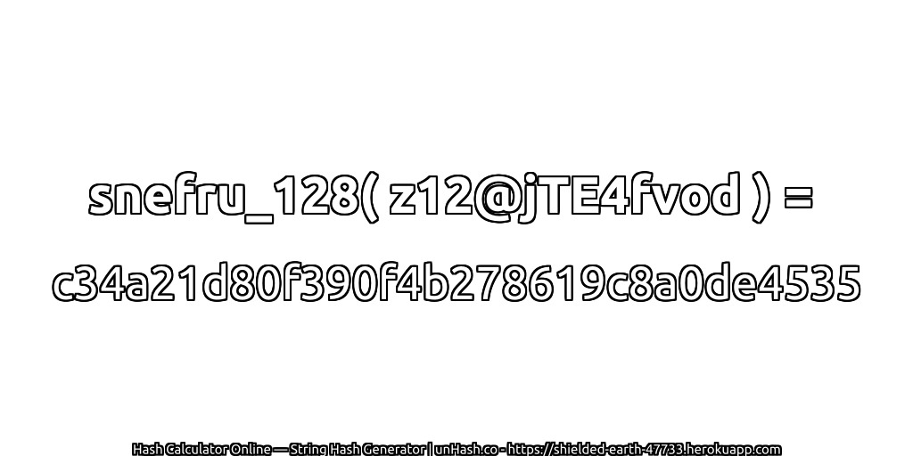 snefru_128( z12@jTE4fvod ) = c34a21d80f390f4b278619c8a0de4535 | unHash.co